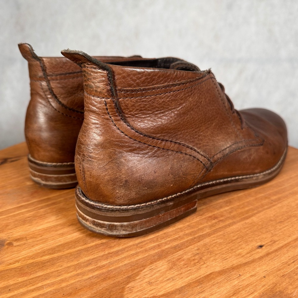 Cole Haan Chukka Boots Mens 10 M Brown Leather C11847 Good Lace Up Ankle Boot - Picture 6 of 13